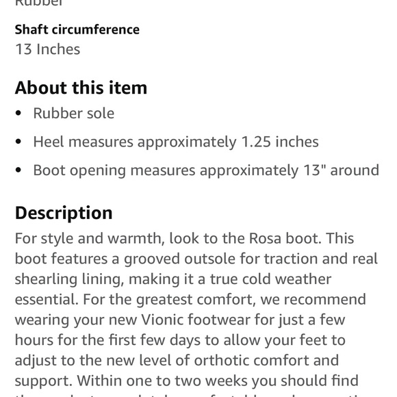 Vionic Rosa shearling and suede boots - Picture 2 of 8